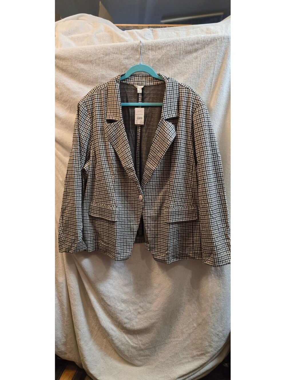 CATO Plus Size Sportwear Checked Blazer Jacket Size 26/28